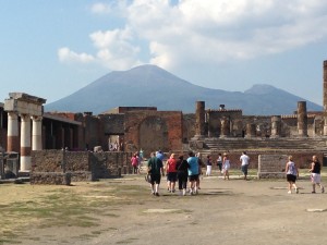 Mt Vesuvius in Pompeii