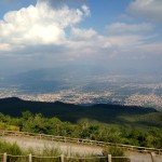 Heading up Mt Vesuvius