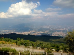 Heading up Mt Vesuvius