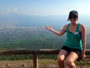 Incredible views on the hike up Mt. Vesuvius