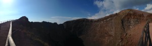 Amazing view inside Mt. Vesuvius