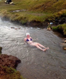 swimming in the river