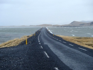 The drive to Dyrholaey