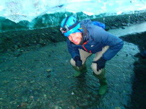 Hiking into the Northern Lights Cave