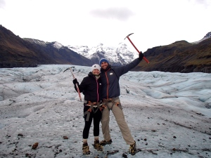 Hiking on the Skaftafellsjokull glacier