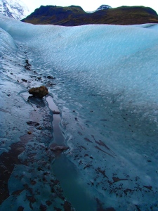 Crevice in Ice