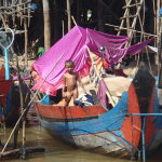 Tonle Sap lake(Kompoung Pluk) floating village