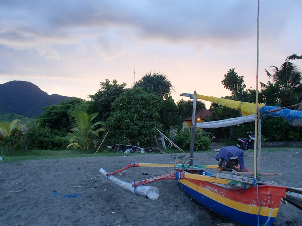 Boat sunset