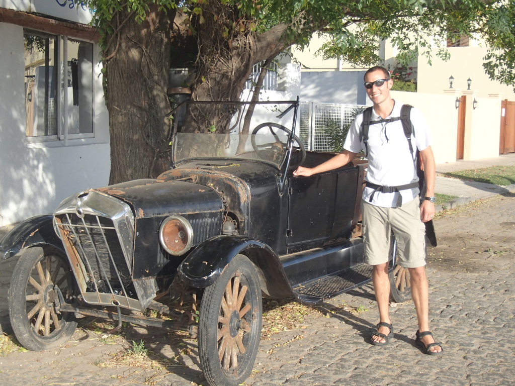 Josh with Model T